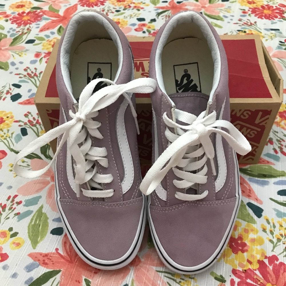 VANS OLD SKOOL SEA FOG/TRUE WHITE SKATE SHOES